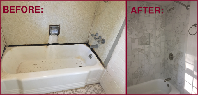BATHROOM BEFORE AND AFTER